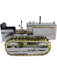 2023 CAT Caterpillar Twenty Tractor 100th Anniversary Diecast Model 1/16 Chrome Gold