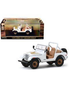 1979 Jeep CJ-7 Golden Eagle Dixie White 1/43 Diecast Model Car Greenlight