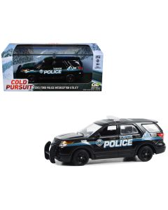 2013 Ford Police Interceptor Utility Diecast Model Car 1/43 Greenlight Cold Pursuit