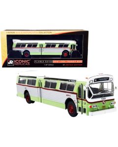 2023 Flxible 53102 Transit Bus #N SEPTA Philadelphia Light Green Silver Diecast Model 1/87