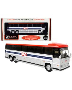 1980 MCI MC-9 Crusader II Intercity Coach Bus Diecast Model 1/87 HO by Iconic Replicas