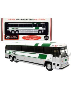 1980 MCI MC-9 Crusader II Vintage Intercity Coach Bus Diecast Model 1/87 HO