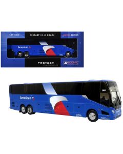 2023 Prevost H3-45 Coach Bus American Airlines Landline Diecast Model 1/87 Blue Limited Edition