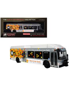 2023 New Flyer Xcelsior XN40 Transit Bus - Los Angeles Metro Shuttle, Limited Edition Diecast Model 1/87