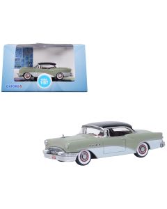1955 Buick Century Diecast Model Car 1/87 HO Scale Windsor Gray Dover White