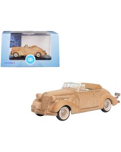 1936 Buick Special Convertible Coupe Diecast Model Car 1/87 Scale Rusted Project