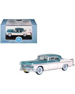1955 Chrysler New Yorker Deluxe Diecast Model Car 1/87 Scale Jade Green Metallic