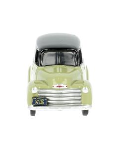 1950 Chevrolet Panel Van Diecast Model Car HO Scale Light Green Black by Oxford