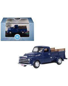 1948 Dodge B-1B Pickup Truck Diecast Model Car Waterway Blue 1/87 HO Scale Oxford
