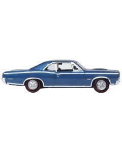 1966 Pontiac GTO Diecast Model Car 1/87 HO Scale Fontaine Blue Metallic by Oxford