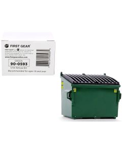 2023 Refuse Trash Bin Green 1/34 Diecast Model - First Gear Collectible