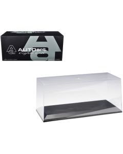 2023 Autoart Collectible Display Case for 1/18-1/24 Scale Model Cars, Black Base