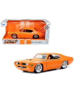 1969 Pontiac GTO Judge Pro Stock Orange 1/24 Diecast Car Model Jada