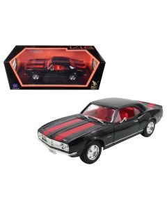 1967 Chevrolet Camaro Z/28 Diecast Model Car Black Red Stripes 1/18 by Road Signature