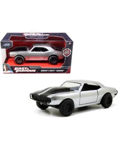 2015 Chevrolet Camaro Z/28 Silver Black Stripes Fast & Furious 7 1/32 Diecast Jada