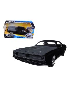 1/24 Diecast Model Car Letty's Plymouth Barracuda Matt Black Fast & Furious 7 Jada