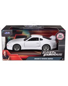 2015 Toyota Supra Diecast Model Car 1/32 Fast & Furious 7 by Jada, White