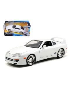 1/24 Diecast Model Car Brian's Toyota Supra White Fast & Furious Jada
