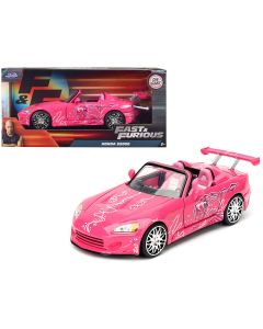 2001 Honda S2000 Convertible Pink Fast & Furious Diecast Model Car 1/24 by Jada