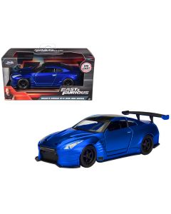 2009 Nissan GTR R35 Blue Diecast Model Car by Jada - Fast & Furious 1/32 Scale