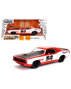 1973 Plymouth Barracuda #54 Diecast Model Car 1/24 Scale Jada Collectible