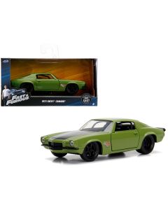 1973 Chevrolet Camaro F-Bomb Matt Green 1/32 Diecast Car Fast & Furious by Jada