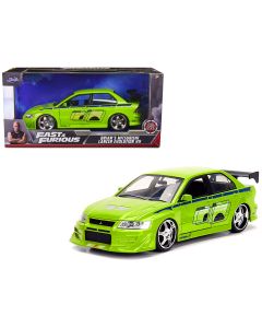 2023 Mitsubishi Lancer Evolution VII Diecast Model Car 1/24 Fast & Furious Green