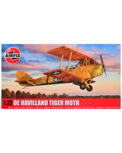 2023 Airfix 1/72 De Havilland Tiger Moth Aircraft Model Kit - 2 Scheme Options