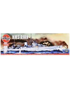 2023 Airfix HMS Ajax Light Cruiser 1/600 Scale Plastic Model Kit - Level 3