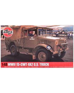 1940 Airfix 1/48 WWII 15-cwt 4x2 General Service Truck Model Kit - 2 Scheme Options