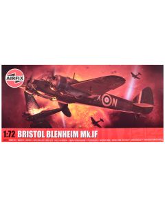 2023 Airfix 1/72 Bristol Blenheim Mk.IF Aircraft Model Kit - 2 Scheme Options