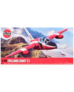 2023 Airfix 1/48 Folland Gnat T.1 Fighter Model Kit - 2 Scheme Options, Plastic