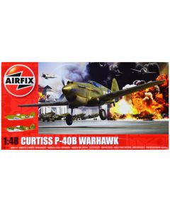 1941 Airfix 1/48 Curtiss P-40B Warhawk Fighter-Bomber Model Kit - 2 Scheme Options