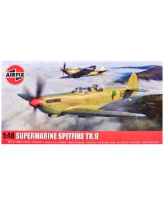 2023 Airfix 1/48 Supermarine Spitfire Tr.9 Model Kit - 2 Scheme Options, Plastic Aircraft