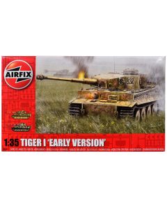 2023 Airfix 1/35 German Tiger I Early Version Tank Model Kit, 2 Scheme Options