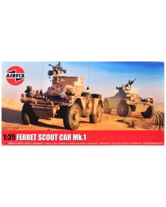 2023 Airfix 1/35 Ferret Scout Mk.1 Armored Car Model Kit - 3 Scheme Options