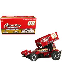 2023 Winged Sprint Car #88 Austin McCarl Diecast Model 1/18 ACME World of Outlaws