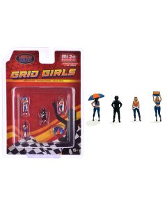 1/64 Scale Diecast Figure Set Grid Girls Limited Edition 3600 American Diorama