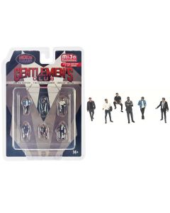 2023 Limited Edition Gentlemen's Club 6-Piece Diecast Figure Set 1/64 Scale by American Diorama