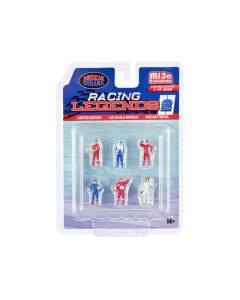 Racing Legends 2 Diecast Set 1/64 Scale 6 Driver Figures Limited Edition 4800 American Diorama