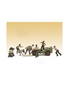 2023 American Diorama 4X4 Mechanic 8-Piece Figure Set for 1/18 Scale Models
