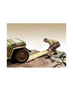 2023 4X4 Mechanic Figure 2 with Board Accessory for 1/18 Scale Models