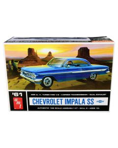 1961 Chevrolet Impala SS Model Kit 1/25 Scale AMT Skill 2 Classic Car