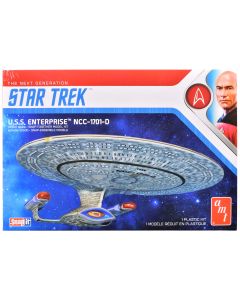 1987 AMT U.S.S. Enterprise NCC-1701-D Model Kit 1/2500 Scale Star Trek TNG
