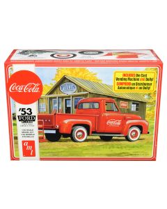 1953 Ford F-100 Pickup Truck Model Kit 1/25 Scale Coca-Cola AMT Vending Machine Dolly