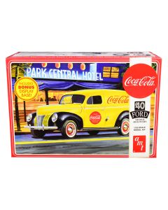1940 Ford Sedan Delivery Van Coca-Cola Model Kit 1/25 Scale by AMT with Display Base