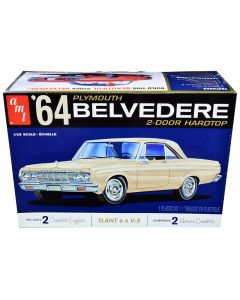 1964 Plymouth Belvedere Coupe Hardtop Model Kit 1/25 Scale AMT Skill 2