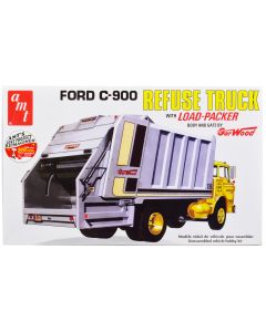 Model Kit 1/25 Scale 1970s Ford C-900 GarWood Garbage Truck Load-Packer by AMT