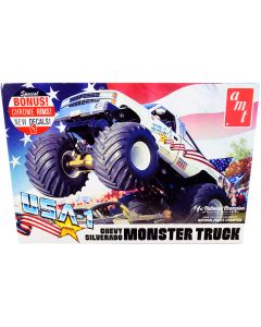 2023 AMT Chevrolet Silverado USA-1 Monster Truck Model Kit 1/25 Scale