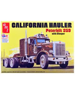 2023 AMT Skill 3 Model Kit Peterbilt 359 California Hauler 1/25 Scale Sleeper Cab